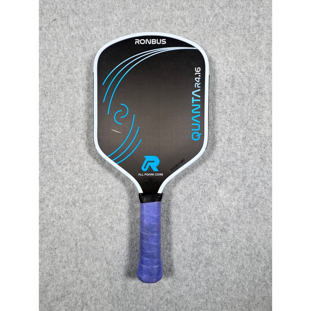 Ronbus Quanta R4.16 Pickleball Paddle 16mm Foam Core Black Blue White 11SIX24